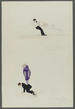 Marthe Vesque ; Juliette Vesque dessin Numéros de cirque : Yetta et Manel, Bob O'Connor et Pippo Versailles 1919 1962.67.49 Photo RMN-Grand Palais (Mucem)