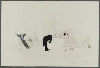 Marthe Vesque ; Juliette Vesque dessin Numéro de cirque : les Gallimore 1908 1962.67.52 Photo RMN-Grand Palais (Mucem)