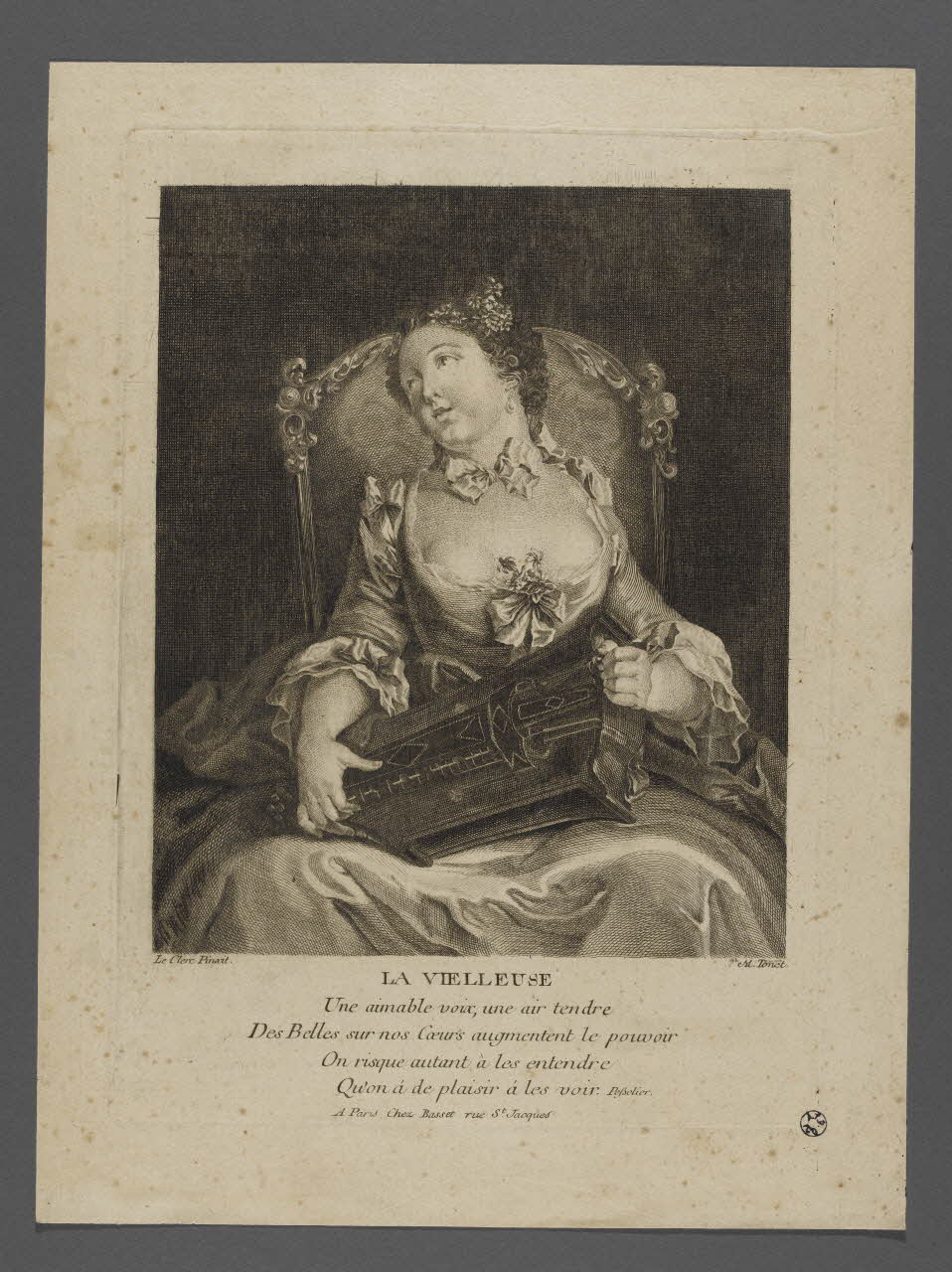 estampe LA VIELLEUSE 1944.12.6 Photo RMN-Grand Palais (Mucem)