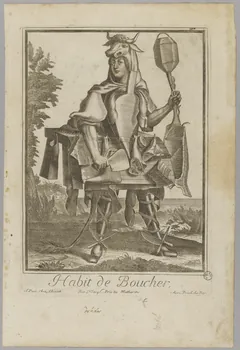 estampe Habit de Boucher. 1971.54.2 Photo RMN-Grand Palais (Mucem)