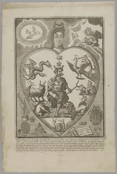 Jacques Chiquet imagerie ancienne Miroir de la pécheresse Paris 1701-1768 1977.4.37 Photo RMN-Grand Palais (Mucem)