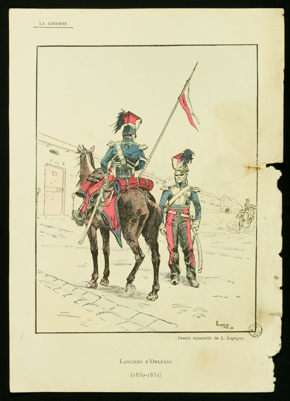 estampe LANCIERS D'ORLEANS 1953.86.2018 Photo