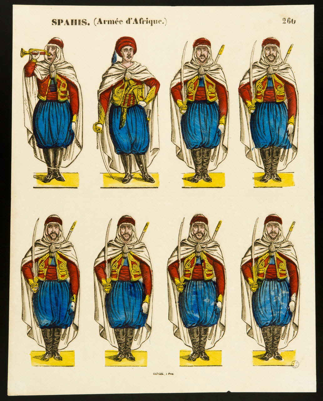 estampe SPAHIS. (Armée d'Afrique.) 1953.86.2074 Photo