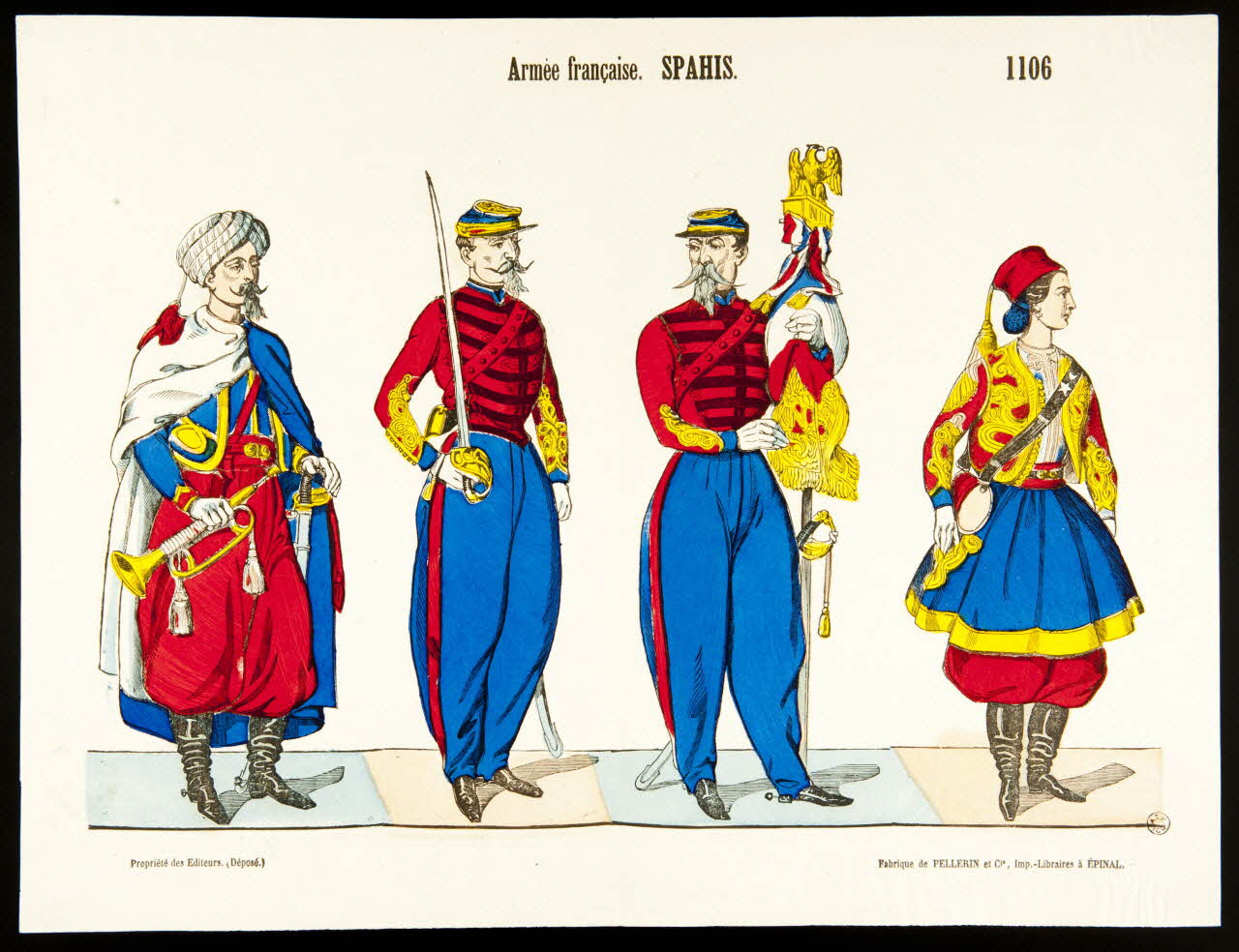 estampe Armée française. SPAHIS. 1953.86.2077 Photo