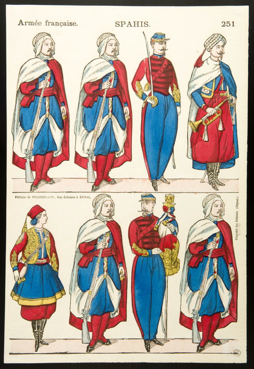 à registres (2) Armée française. SPAHIS. 1953.86.2080 Photo