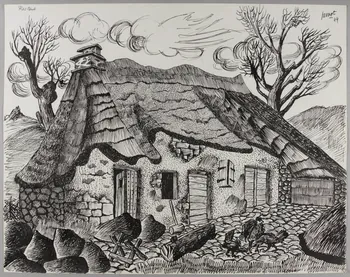 René Perrot dessin Rastoul Auvergne, France 1944 1944.10.90 Photo RMN-Grand Palais (Mucem)/ Franck Raux