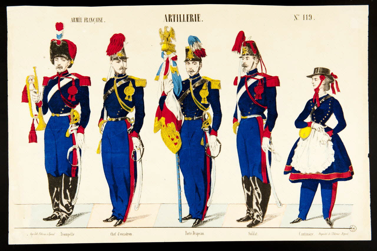 estampe ARMEE FRANCAISE. ARTILLERIE. 1953.86.2125 Photo