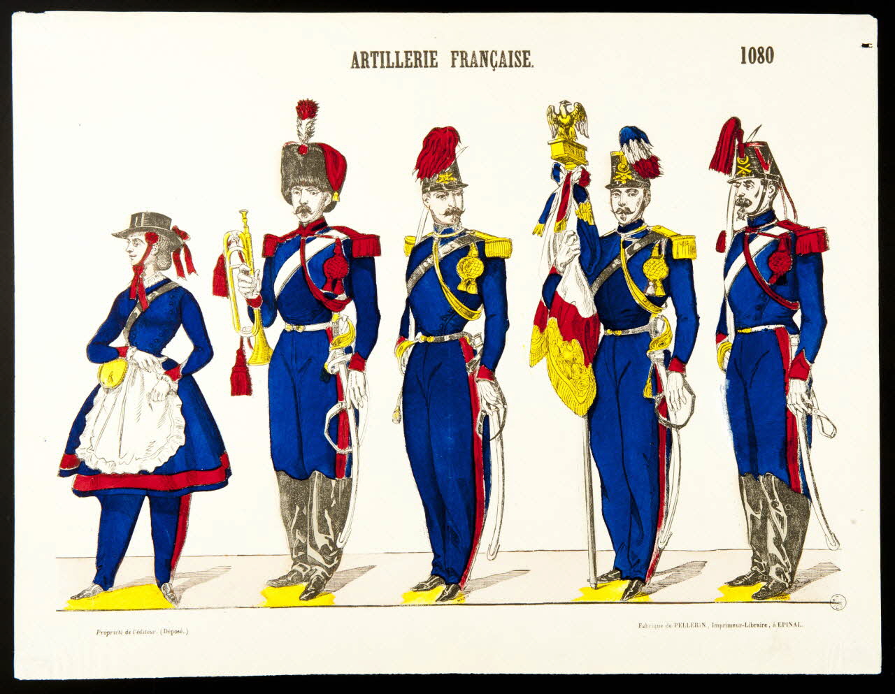 estampe ARTILLERIE FRANCAISE. 1953.86.2127 Photo