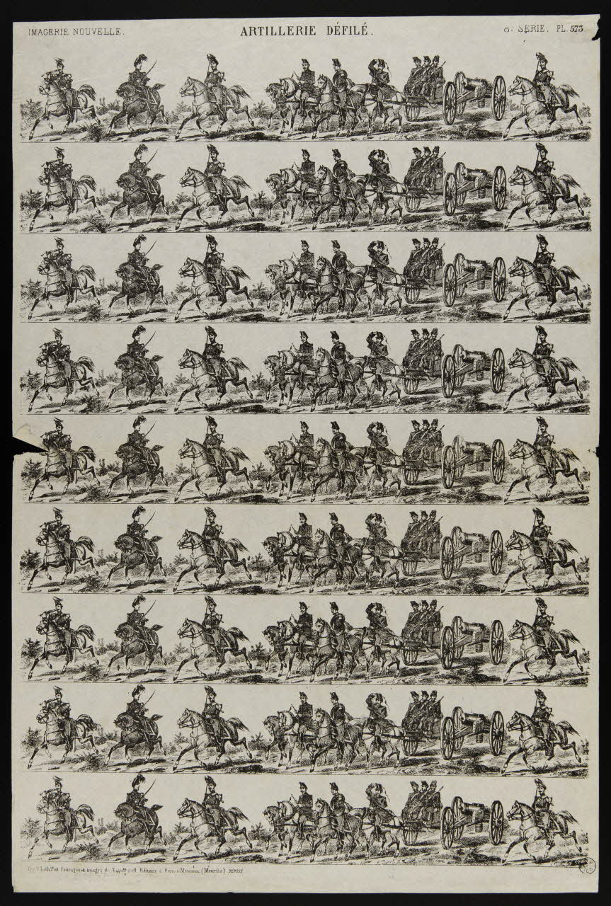 estampe ARTILLERIE DEFILE. 1953.86.2150 Photo