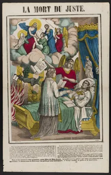 Charles Nicolas Gangel estampe LA MORT DU JUSTE. Metz 1852-1858 1953.86.218 Photo
