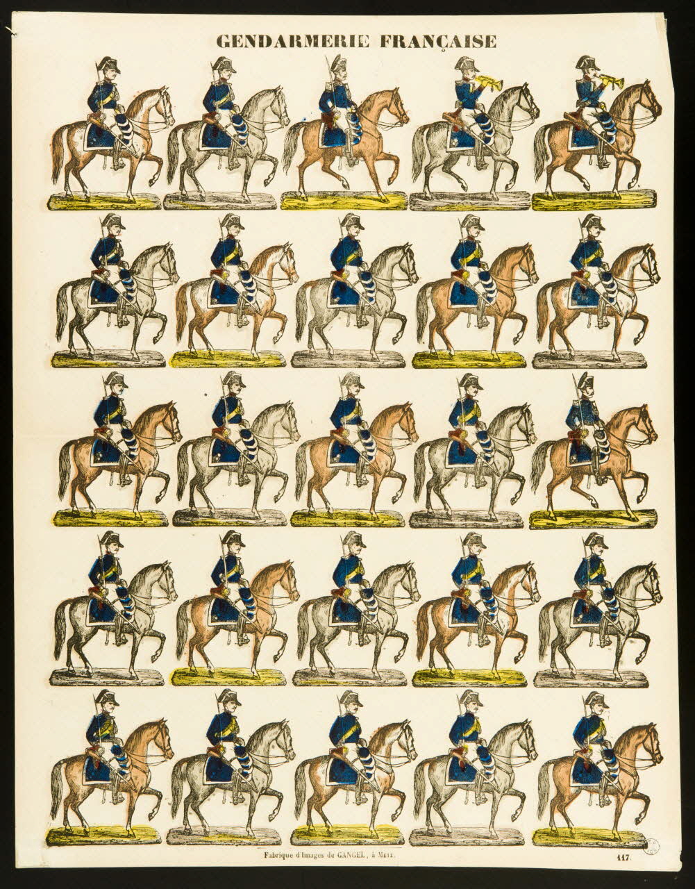 estampe GENDARMERIE FRANCAISE 1953.86.2187 Photo