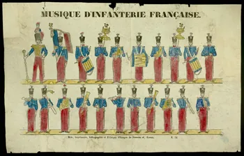 Adrien N. Dembour ; Charles Nicolas Gangel estampe MUSIQUE D'INFANTERIE FRANCAISE. Lorraine, France 1840-1852 1953.86.2201 Photo