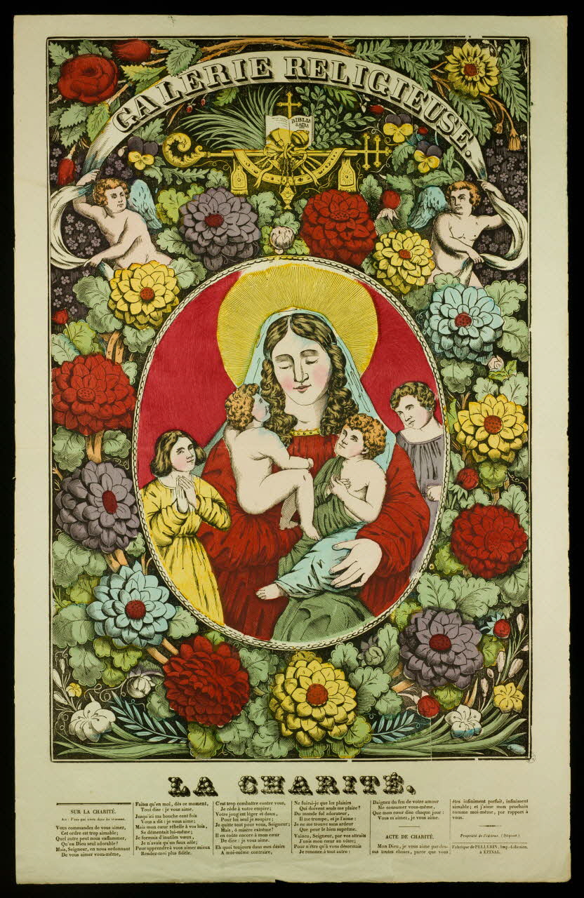 estampe GALERIE RELIGIEUSE.  LA CHARITE. 1953.86.221 Photo