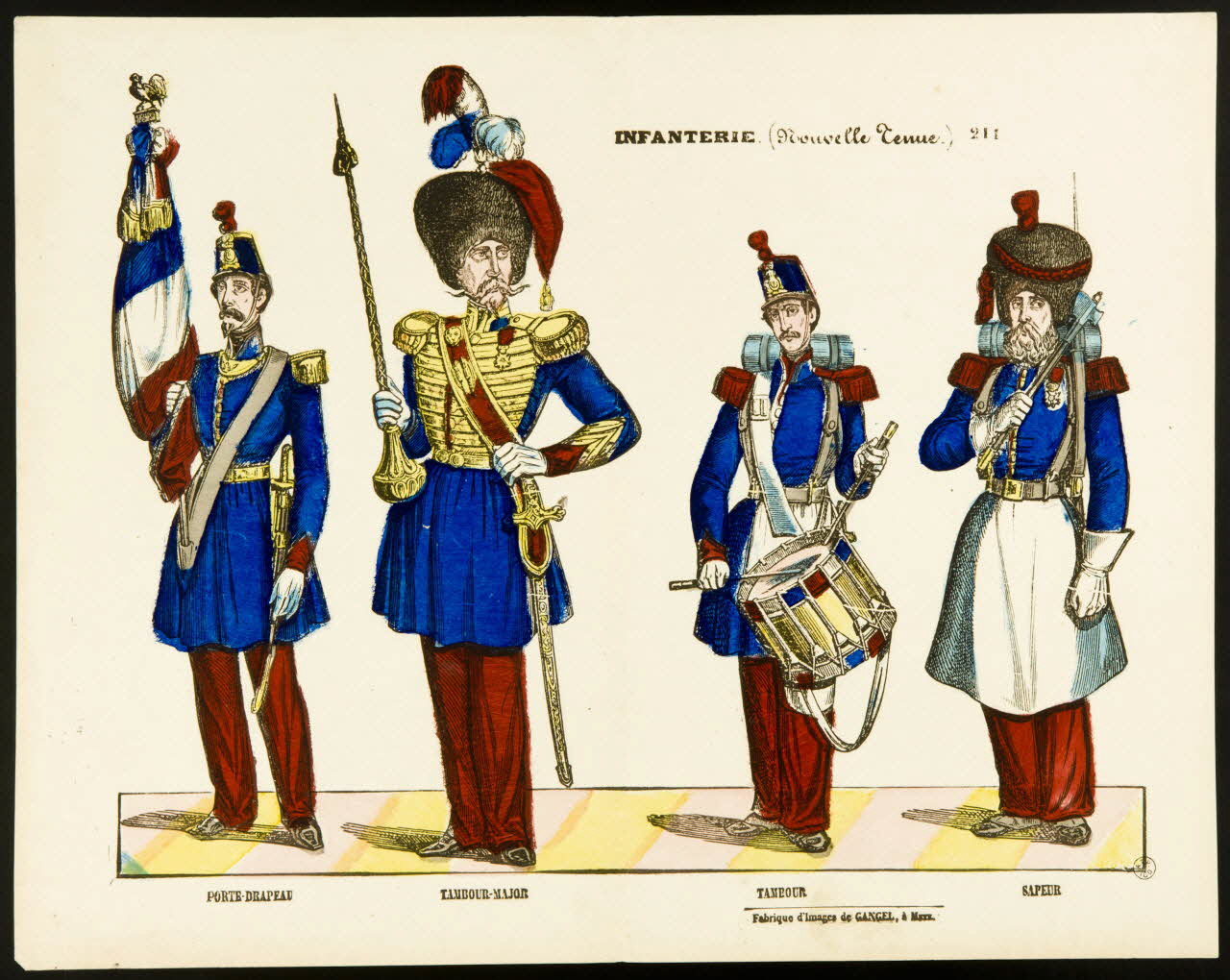 estampe INFANTERIE. (Nouvelle Tenue.) 1953.86.2213 Photo