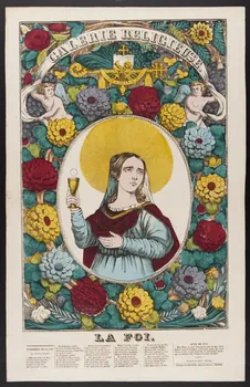 estampe GALERIE RELIGIEUSE.  LA FOI. 1953.86.222  Photo