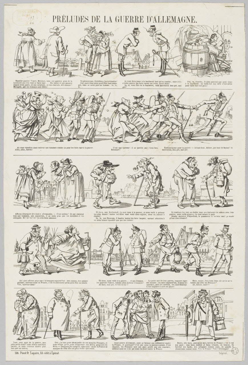 à registres (5) PRELUDES DE LA GUERRE D'ALLEMAGNE. 1866 dépôt légal 1953.86.1074 Photo RMN-Grand Palais (Mucem)