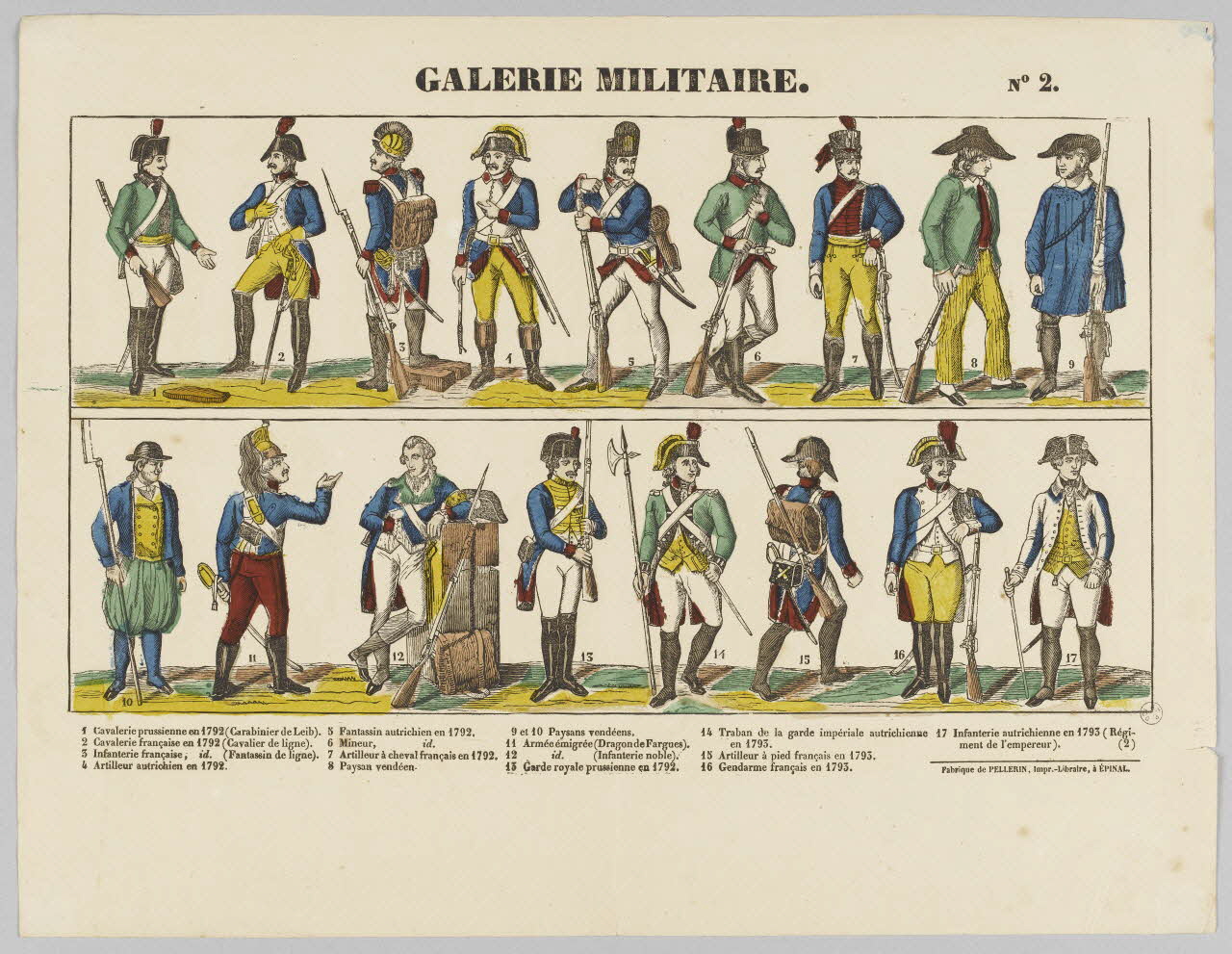 Pellerin estampe GALERIE MILITAIRE. Lorraine, France 1837 1953.86.1228 Photo RMN-Grand Palais (Mucem)