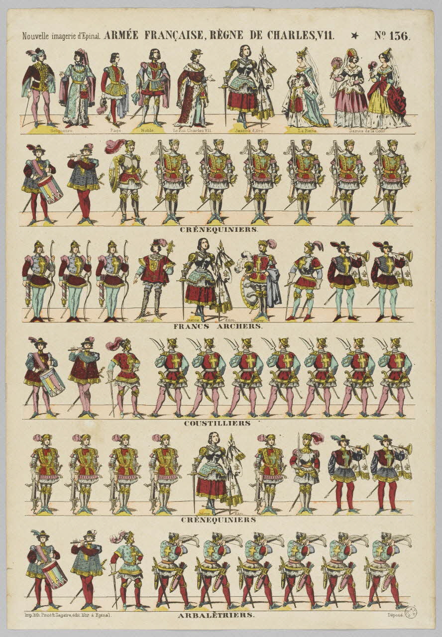 à registres (6) ARMEE FRANCAISE, REGNE DE CHARLES, VII. 1953.86.1252 Photo RMN-Grand Palais (Mucem)