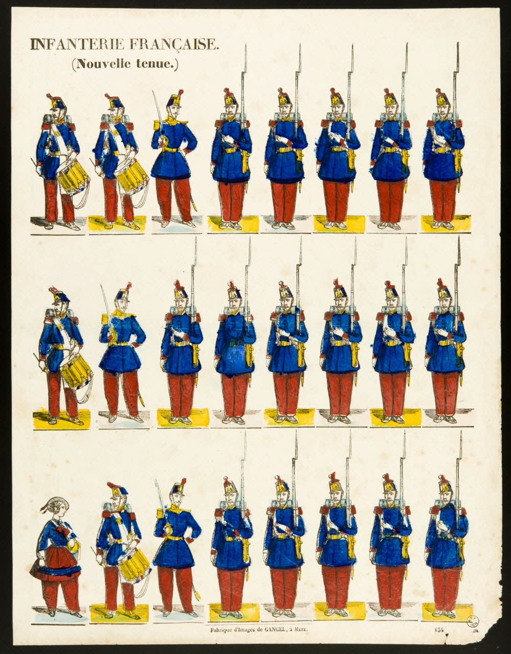estampe INFANTERIE FRANCAISE.  (Nouvelle tenue.) 1953.86.2237 Photo