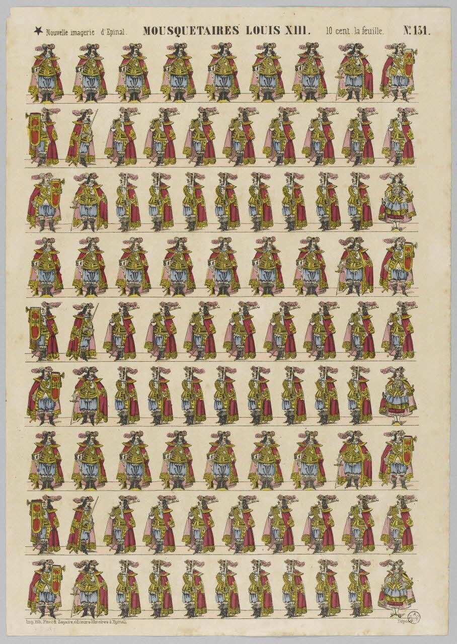 à registres (9) MOUSQUETAIRES LOUIS XIII. 1953.86.1276 Photo RMN-Grand Palais (Mucem)