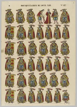 à registres (6) MOUSQUETAIRES DE LOUIS XIII. 1953.86.1286 Photo RMN-Grand Palais (Mucem)