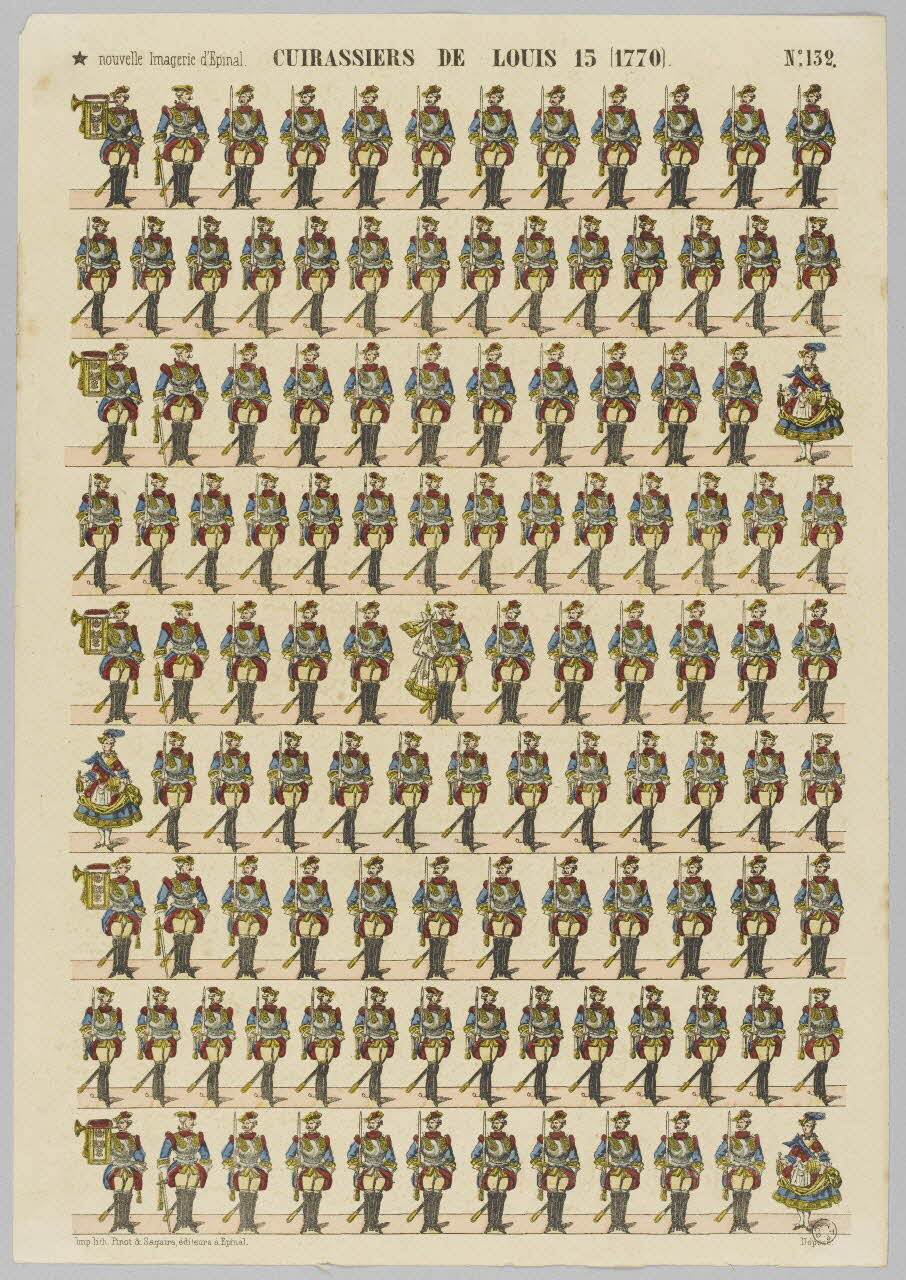 à registres (9) CUIRASSIERS DE LOUIS 15 (1770). 1953.86.1297 Photo RMN-Grand Palais (Mucem)