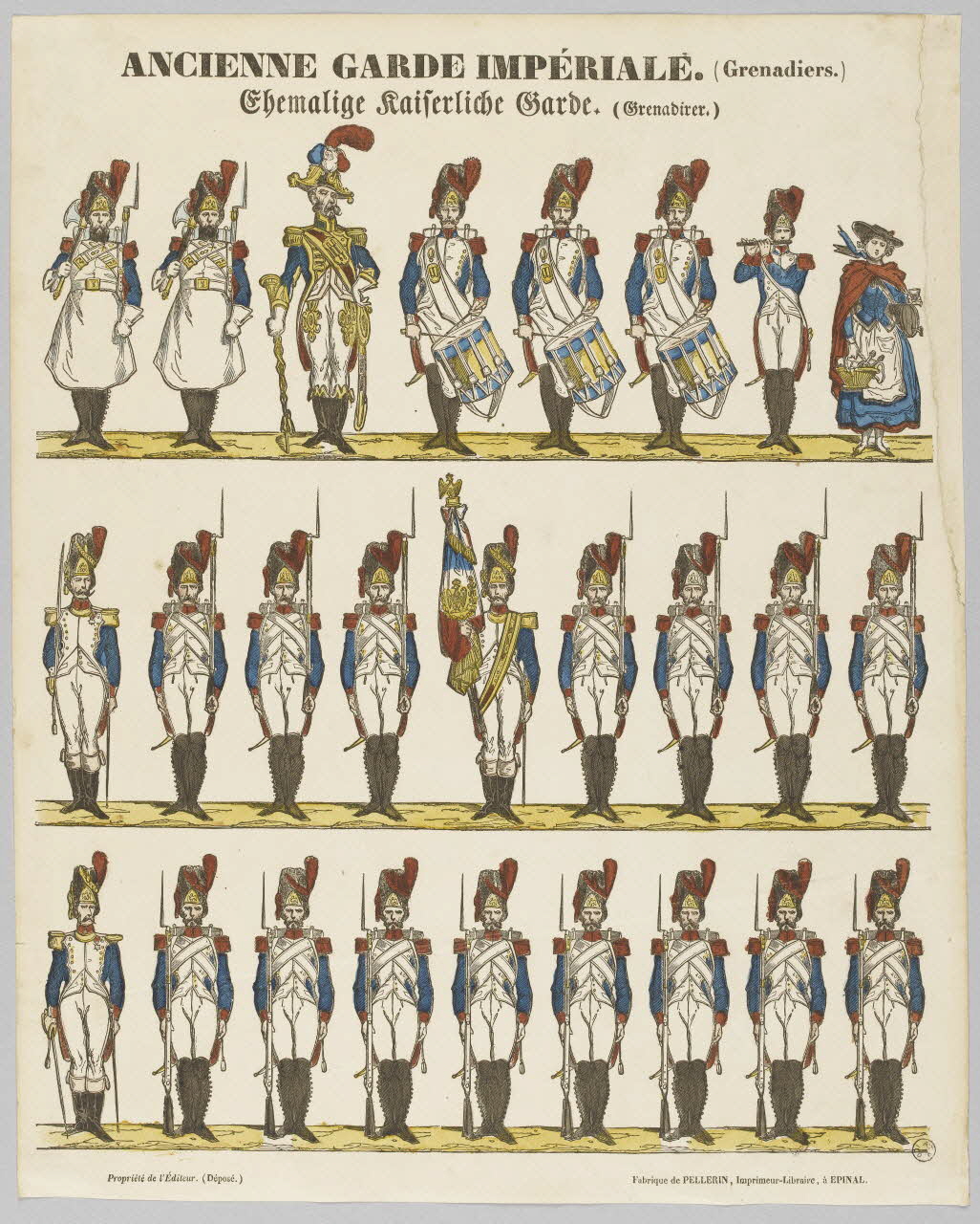 estampe ANCIENNE GARDE IMPERIALE.(Grenadiers.) 1953.86.1333 Photo RMN-Grand Palais (Mucem)