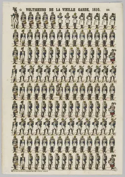 estampe VOLTIGEURS DE LA VIEILLE GARDE, 1810. 1953.86.1336  Photo RMN-Grand Palais (Mucem)