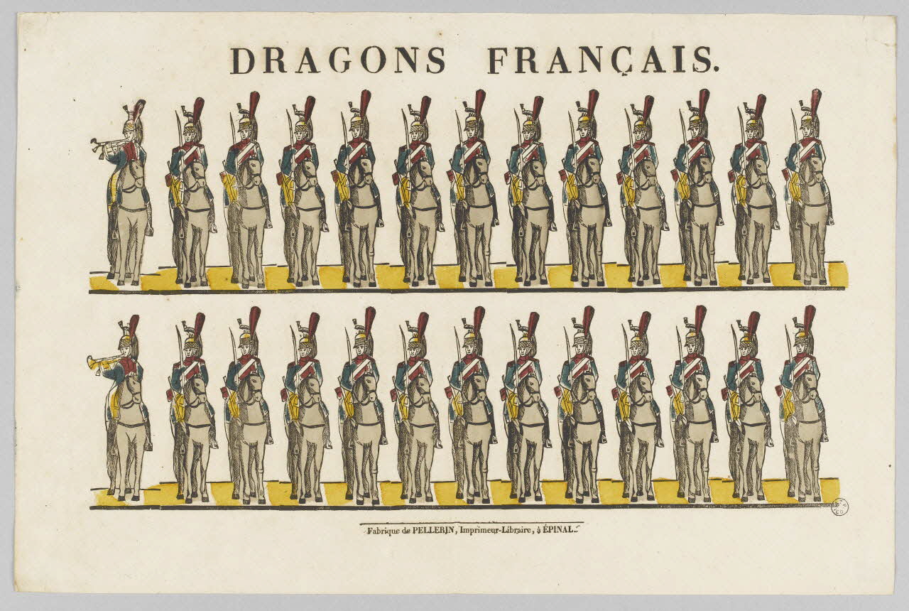 estampe DRAGONS FRANCAIS. 1953.86.1340 Photo RMN-Grand Palais (Mucem)