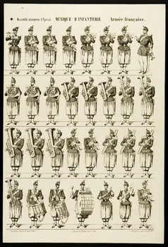 estampe MUSIQUE D'INFANTERIE. Armée française. 1953.86.2281 Photo