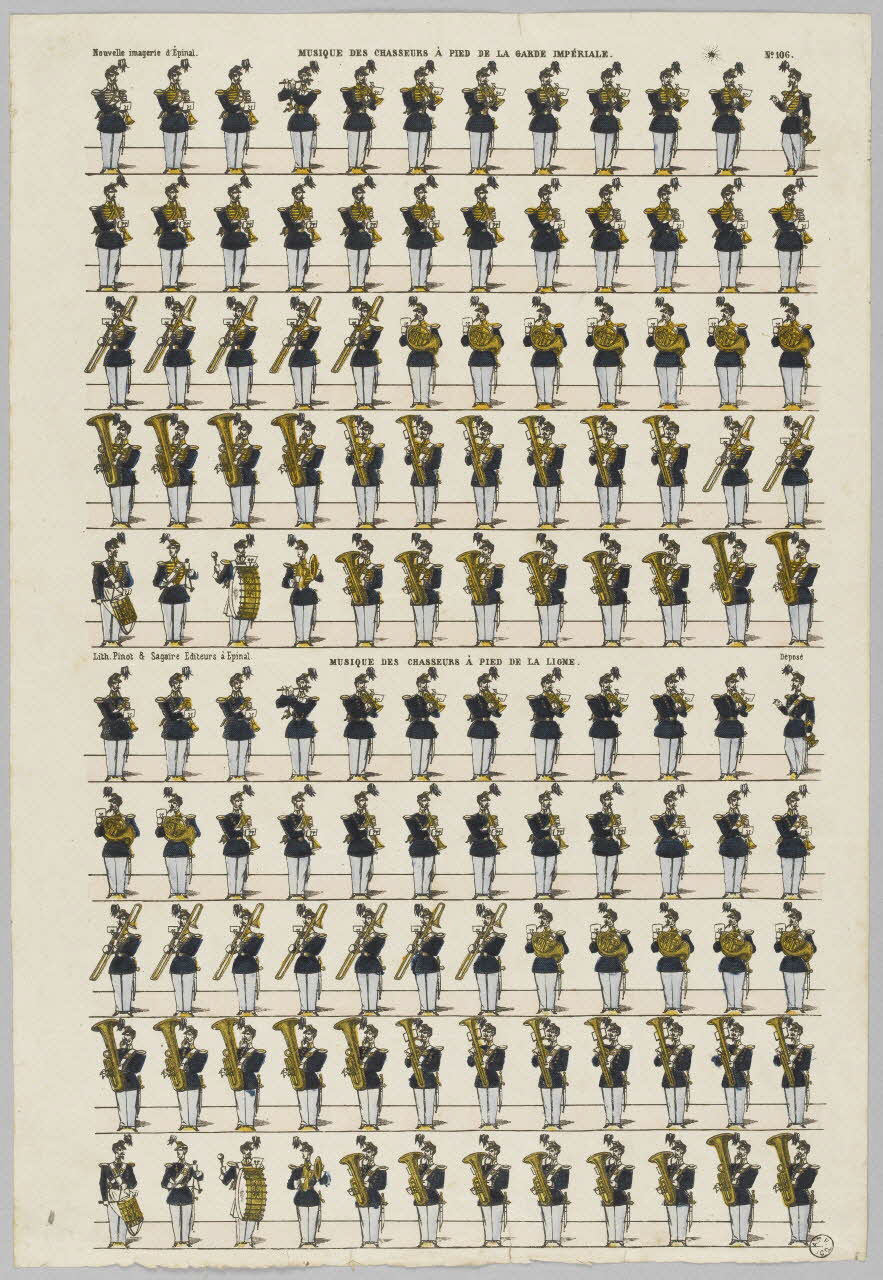 à registres (10) MUSIQUE DES CHASSEURS A PIED DE LA GARDE IMPERIALE. 1953.86.1750 Photo RMN-Grand Palais (Mucem)
