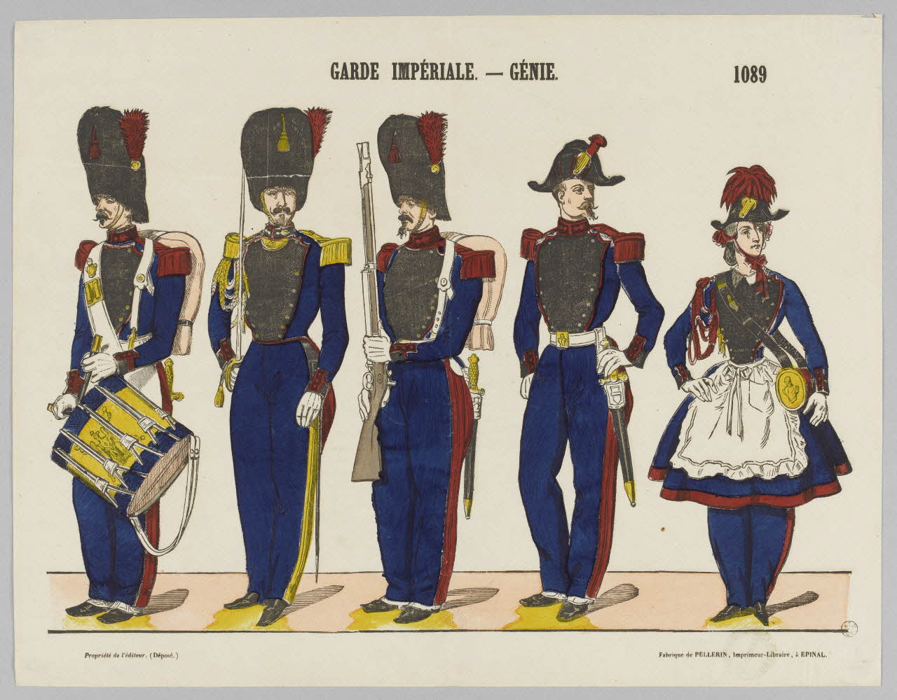estampe GARDE IMPERIALE. - GENIE. 1953.86.1792 Photo RMN-Grand Palais (Mucem)
