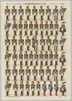 à registres (6) CARABINIERS FRANCAIS. 1953.86.1834 Photo RMN-Grand Palais (Mucem)