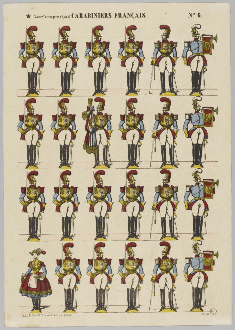à registres (4) CARABINIERS FRANCAIS. 1953.86.1853  Photo RMN-Grand Palais (Mucem)