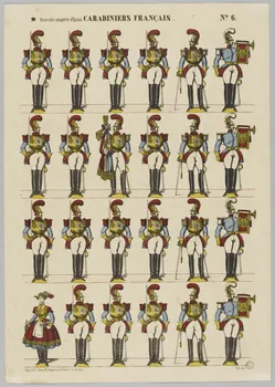 à registres (4) CARABINIERS FRANCAIS. 1953.86.1853 Photo RMN-Grand Palais (Mucem)