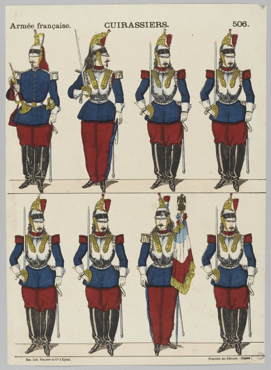à registres (2) Armée française. CUIRASSIERS. 1953.86.1908 Photo RMN-Grand Palais (Mucem)