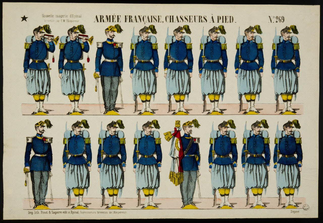 Pinot et Sagaire à registres (2) ARMEE FRANCAISE, CHASSEURS A PIED. Lorraine, France 1865-1870 1953.86.2331 Photo