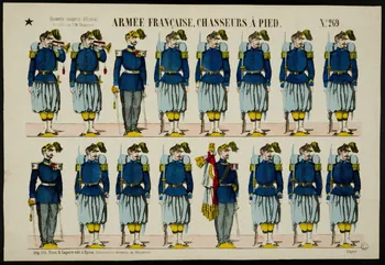 Pinot et Sagaire à registres (2) ARMEE FRANCAISE, CHASSEURS A PIED. Lorraine, France 1865-1870 1953.86.2331 Photo
