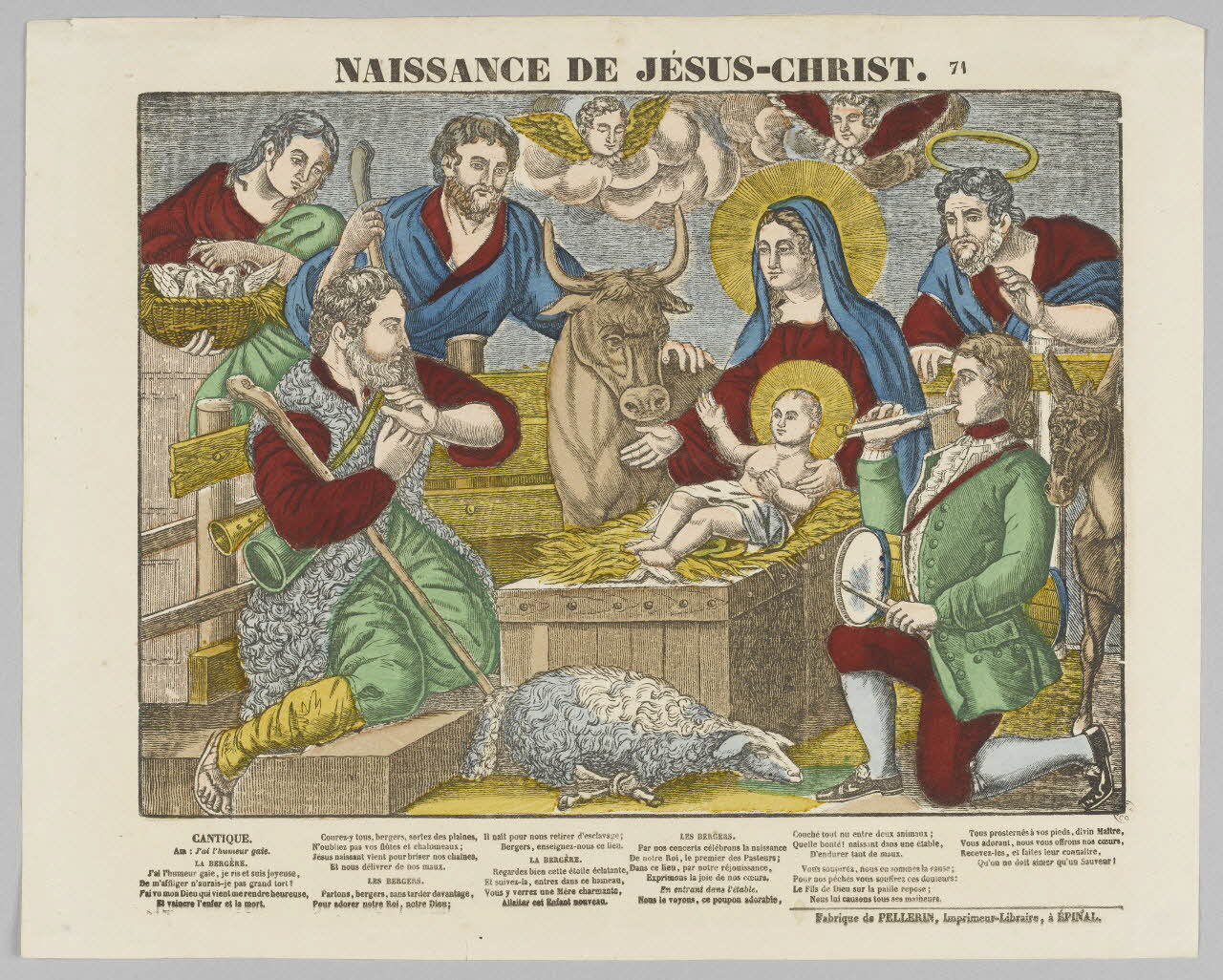 estampe NAISSANCE DE JESUS-CHRIST. 1953.86.22 Photo RMN-Grand Palais (Mucem)