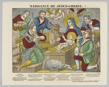 estampe NAISSANCE DE JESUS-CHRIST. 1953.86.22 Photo RMN-Grand Palais (Mucem)