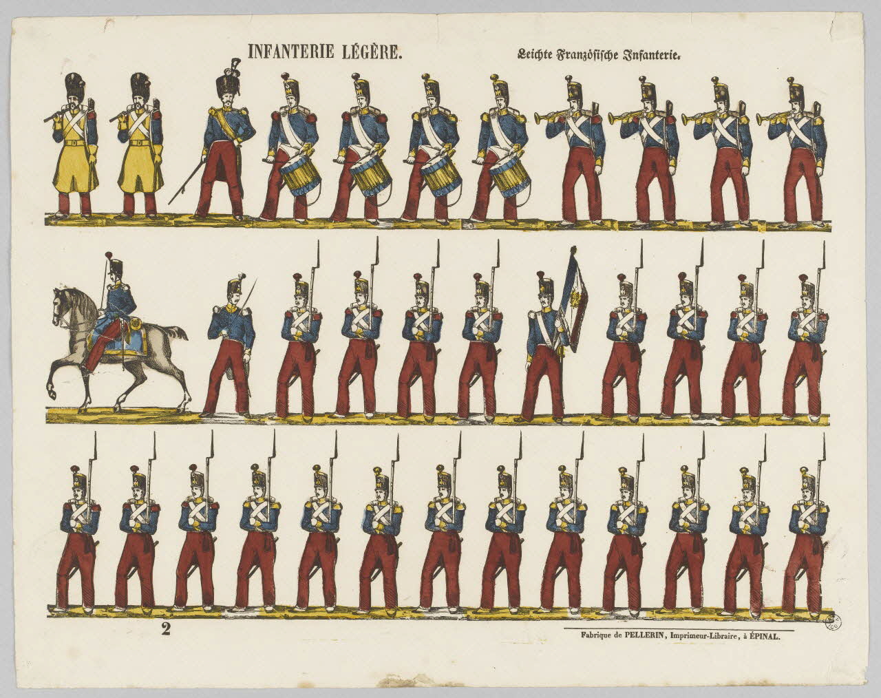 à registres (3) INFANTERIE LEGERE. 1953.86.2205 Photo RMN-Grand Palais (Mucem)