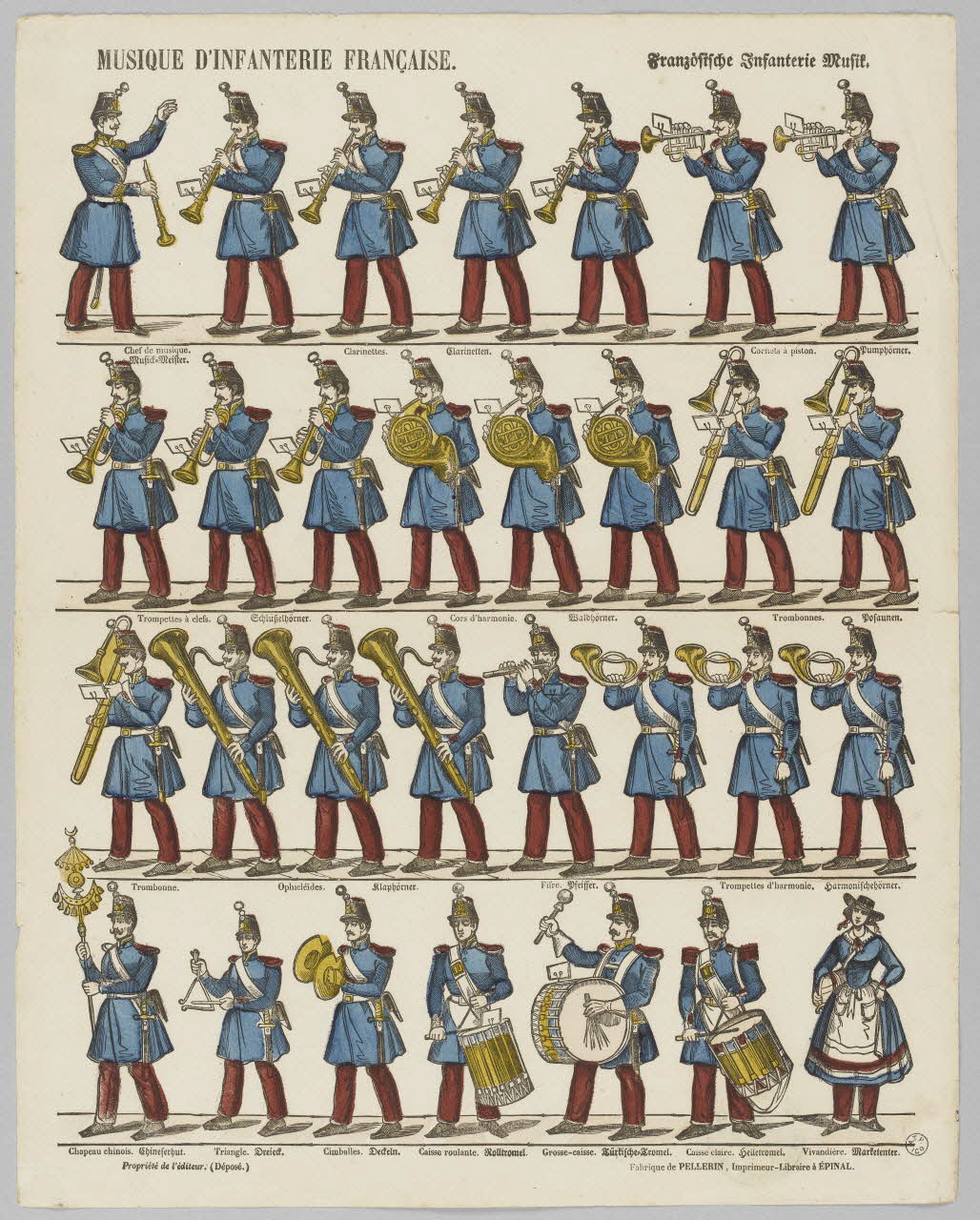 à registres (4) MUSIQUE D'INFANTERIE FRANCAISE. 1953.86.2218 Photo RMN-Grand Palais (Mucem)