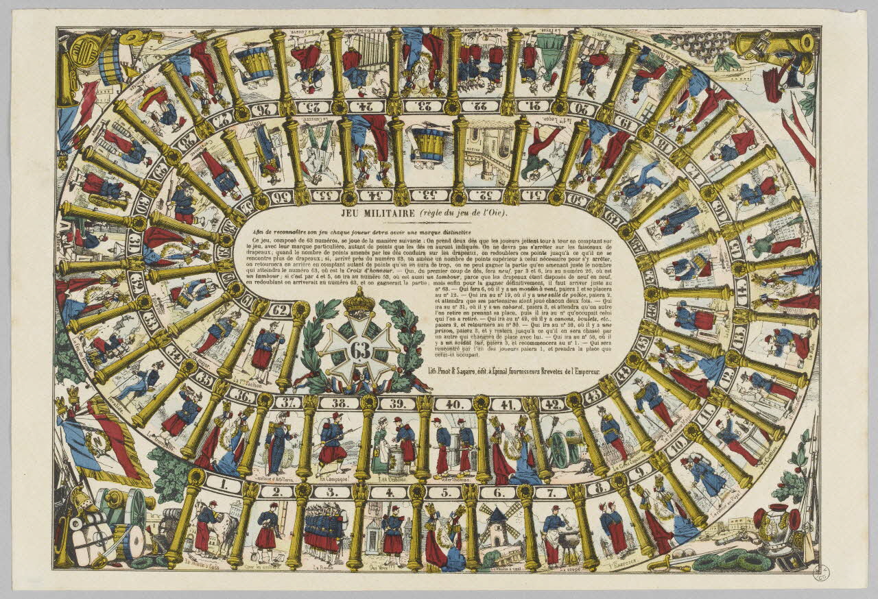 estampe JEU MILITAIRE 1953.86.2855 Photo RMN-Grand Palais (Mucem)
