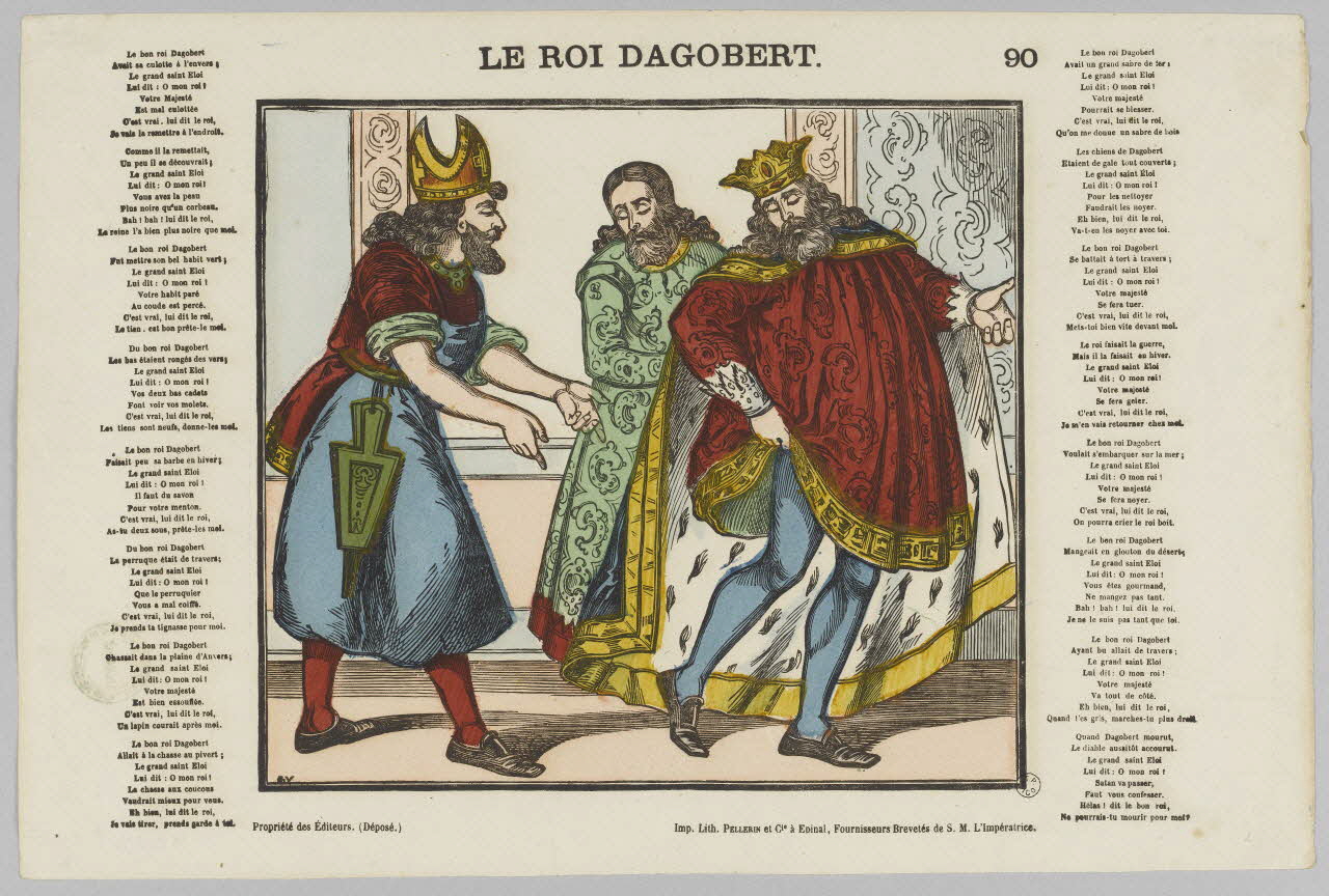 estampe LE ROI DAGOBERT. 1953.86.2970 Photo RMN-Grand Palais (Mucem)