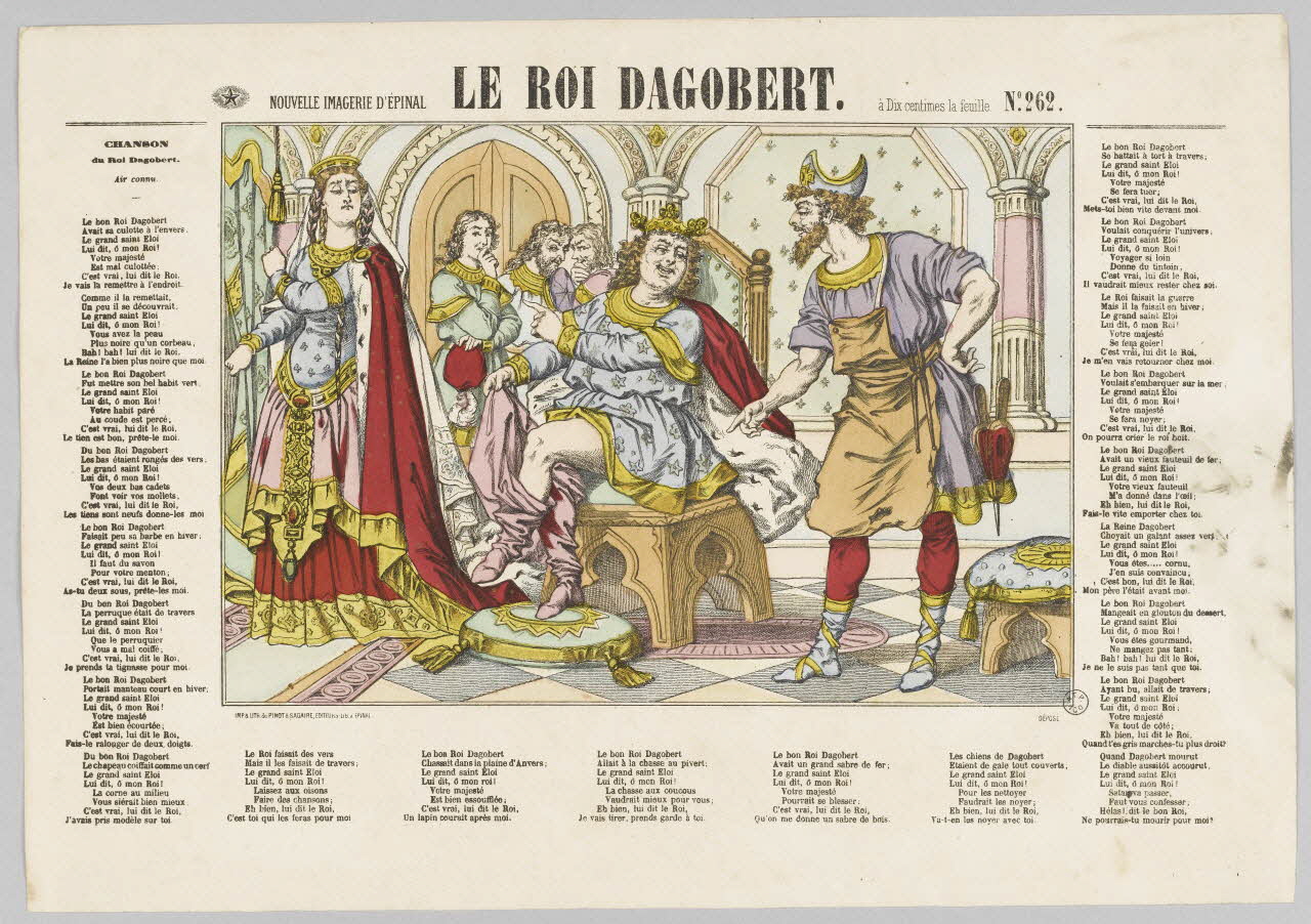 estampe LE ROI DAGOBERT. 1953.86.2975 Photo RMN-Grand Palais (Mucem)