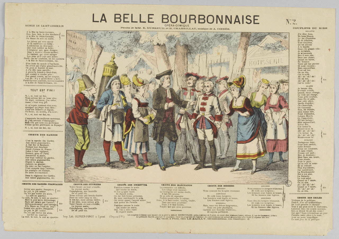 estampe LA BELLE BOURBONNAISE 1953.86.3081 Photo RMN-Grand Palais (Mucem)