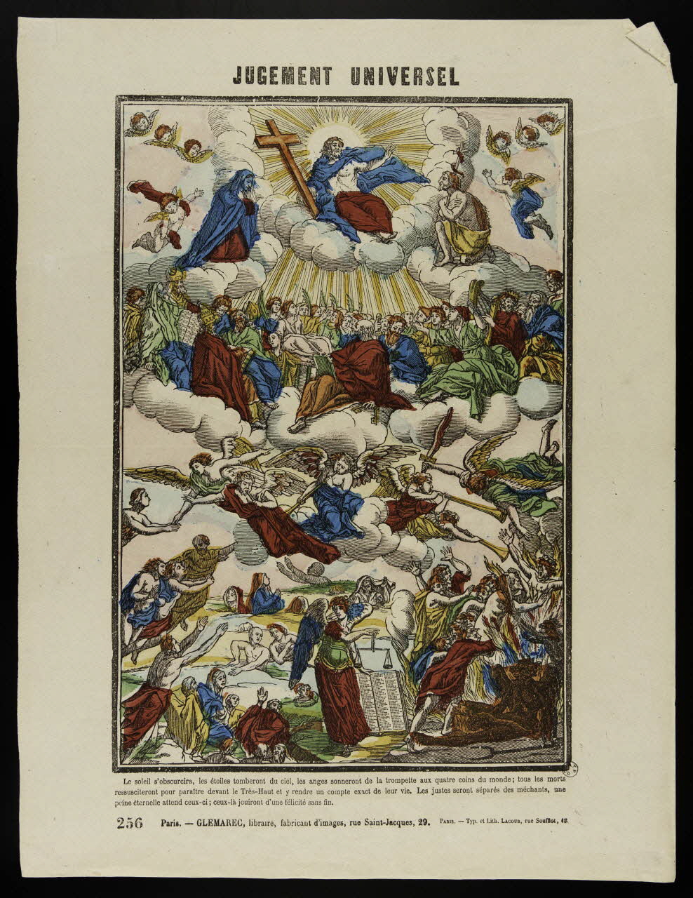 François Lacour ; Charles-Eugène Glémarec estampe JUGEMENT UNIVERSEL Paris 1858-1860 1953.86.243 Photo