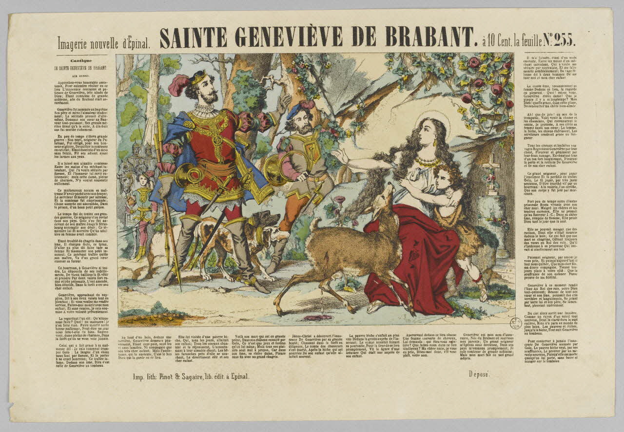 estampe SAINTE GENEVIEVE DE BRABANT. 1953.86.3191  Photo RMN-Grand Palais (Mucem)