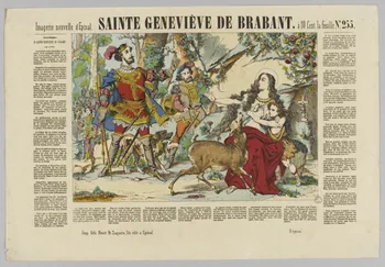 estampe SAINTE GENEVIEVE DE BRABANT. 1953.86.3191 Photo RMN-Grand Palais (Mucem)