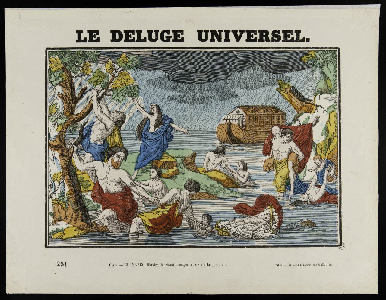 François Lacour ; Charles-Eugène Glémarec estampe LE DELUGE UNIVERSEL. Paris 1858-1860 1953.86.244 Photo